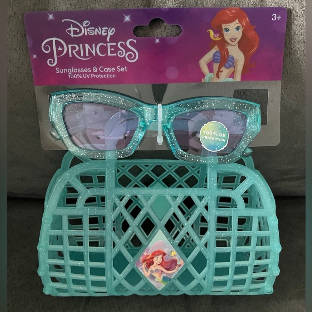 Disney Little Mermaid Girls Purse & Sunglasses, NWT